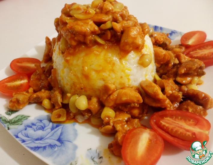 Рецепт: Курица с арахисом по-китайски