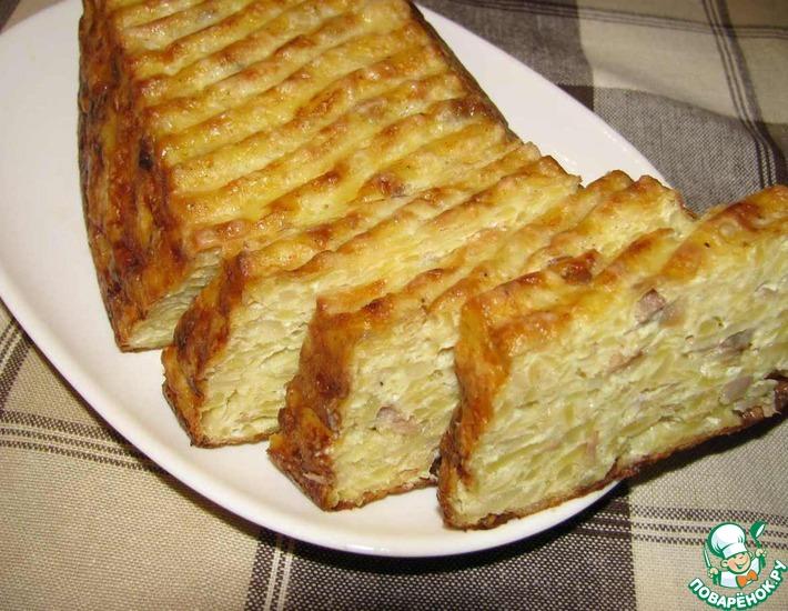 Рецепт: Картофельный хлебец с салом