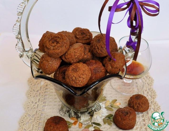 Рецепт: Шоколадно-ромовое печенье Омская ночка
