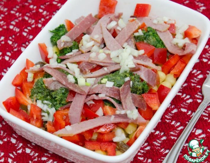 Рецепт: Итальянский этнический салат с нутом