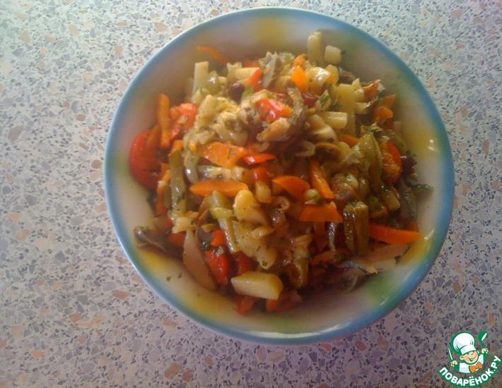 Рецепт: Праздничный пикантный салат