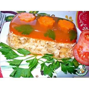 Рыбный холодец в томатном желе «Для разгону!»