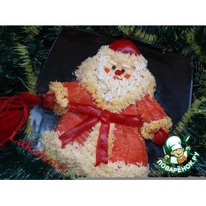 Салат "Дед Мороз - красный нос"