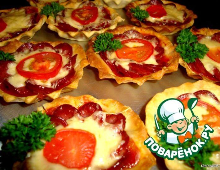 Рецепт: Тарталетки-пиццы