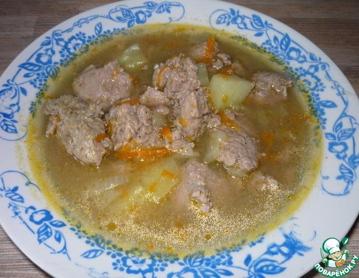 Рецепт: Суп с клецками из потрошков