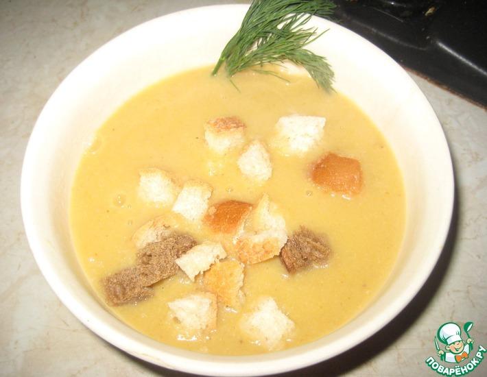 Рецепт: Суп-пюре из тыквы и цветной капусты