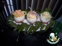 Фаршированные яйца Праздничные ингредиенты