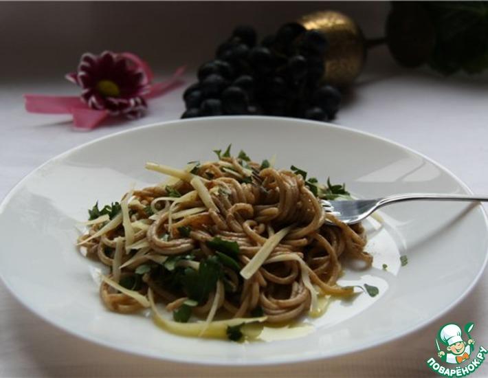 Рецепт: Спагетти с бальзамическим уксусом