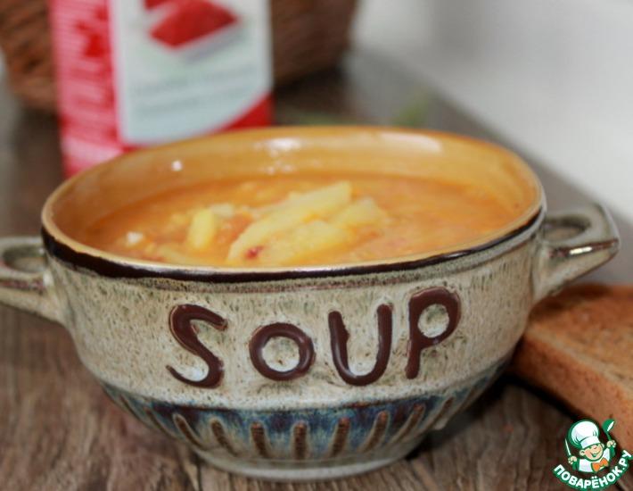 Рецепт: Итальянский суп с чечевицей