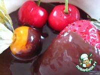 Свежие фрукты в шоколадном фондю ингредиенты