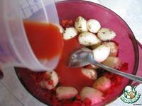Чеснок, маринованный в томатном соке ингредиенты