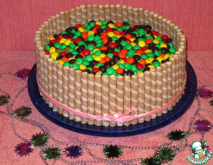 Рецепт: Новогодний торт Конфетти