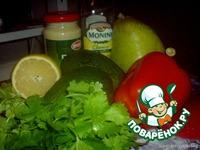 Салат с авокадо и грушей ингредиенты