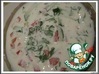 Холодный суп из кефира с овощами ингредиенты