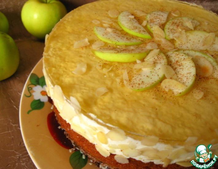 Рецепт: Яблочно-коричный торт