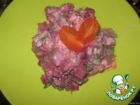 Салат свекольный с маринованными грибами и орехами ингредиенты