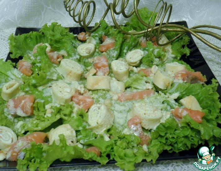 Рецепт: Салат с блинами