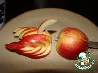 Украшение Лебедь из яблока ингредиенты