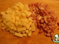 Слоеный рулет Маруся с сыром и окороком ингредиенты