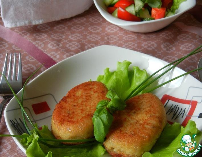 Рецепт: Картофельно-рыбные котлеты