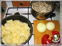 Картофель с грибами и перцем ингредиенты