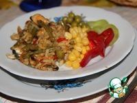 Валенсийская паэлья с морепродуктами и овощами ингредиенты