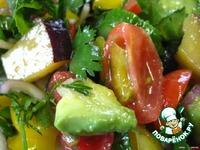 Овощной салат со сливами и авокадо ингредиенты