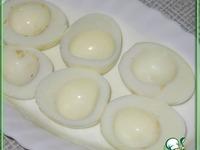 Фаршированные яйца с колбасным сердечком ингредиенты