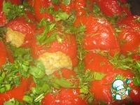 Особый фаршированный болгарский перец, запечённый в духовке ингредиенты