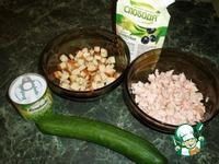 Салат с копченой курицей и горошком ингредиенты
