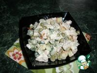 Салат с копченой курицей и горошком ингредиенты