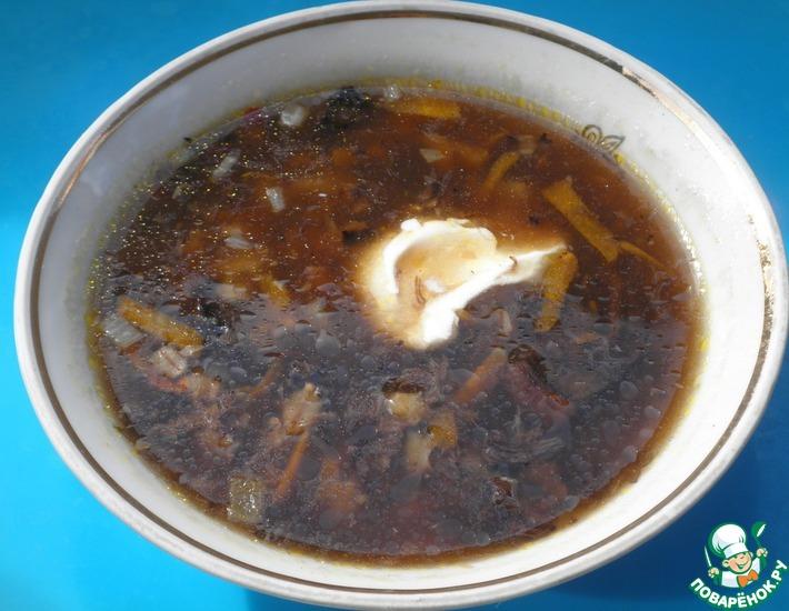 Рецепт: Суп грибной Двойной