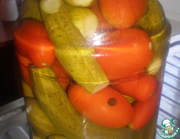 Рецепт: Консервированные овощи по-болгарски