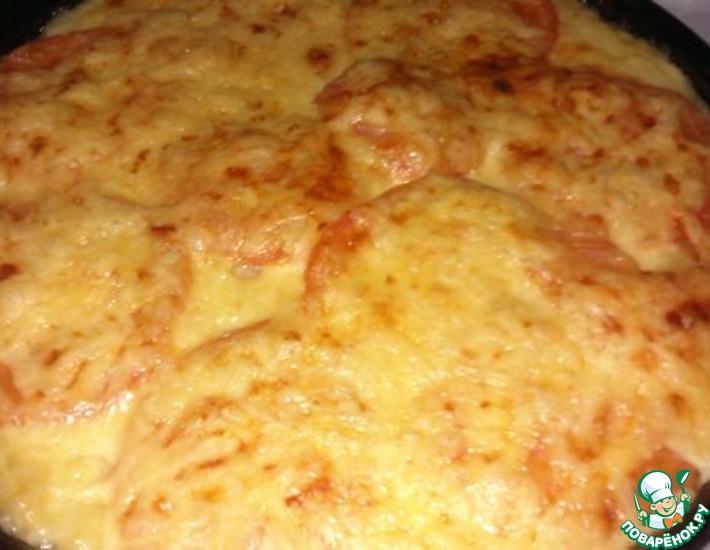 Рецепт: Картофельное пюре, запеченное с сыром и помидорами