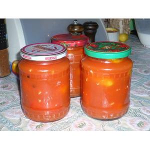 Помидоры в томатном соке Ежики
