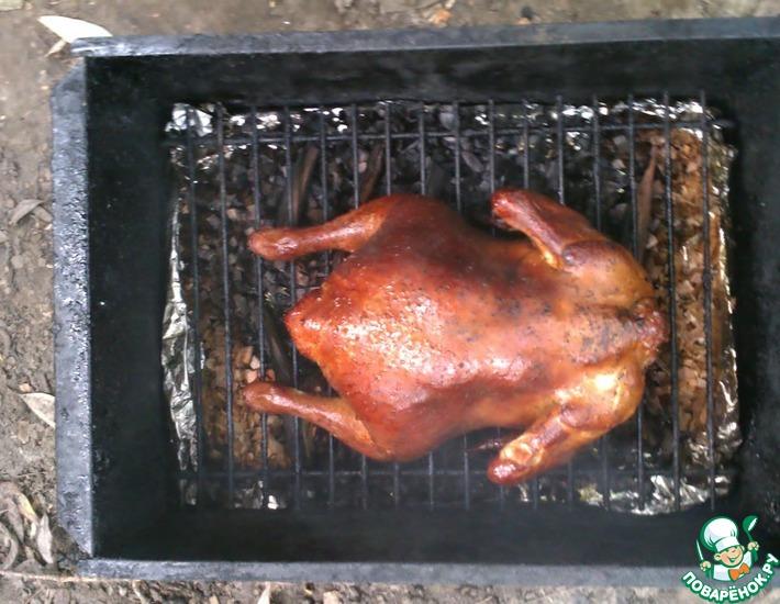 Рецепт: Курица копченая