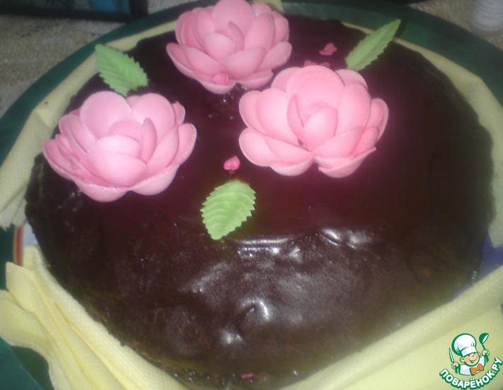 Рецепт: Шоколадный пирог-торт к кофе и чаю