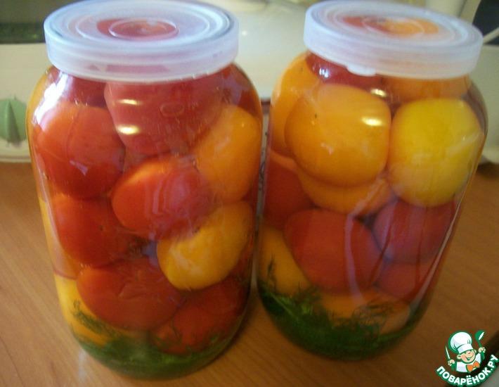 Рецепт: Долгохранящиеся малосольные огурцы и помидоры