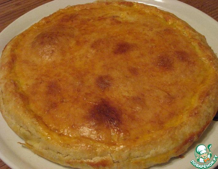 Рецепт: Сырный пирог с луком