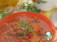 Фасолада-постный Греческий суп ингредиенты