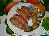 Колбаски с гречкой, мясом и грибами ингредиенты