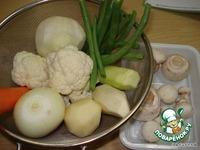 Вегетарианский овощной суп с грибами ингредиенты
