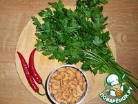 Coriander Chicken - индийское ресторанное блюдо "Цыплeнок в зелени" ингредиенты