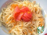 Спагетти со сливочным соусом и форелью ингредиенты