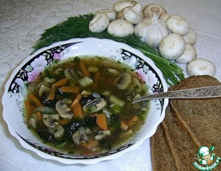Рецепт: Грибной суп из шампиньонов