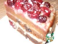 Постный медовый торт с ягодами и орехами ингредиенты
