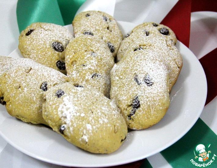Рецепт: Кукурузное печенье с изюмом и кедровыми орехами