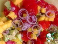 Вегетарианский салат с манго и авокадо ингредиенты