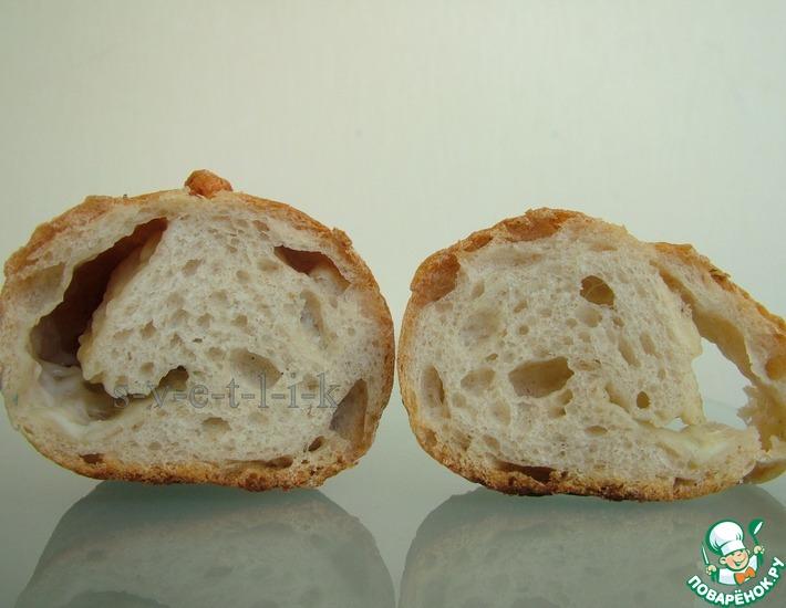 Рецепт: Хлеб на двух опарах с итальянскими сырами и травами
