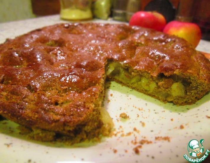 Рецепт: Яблочный пирог из цельнозерновой муки